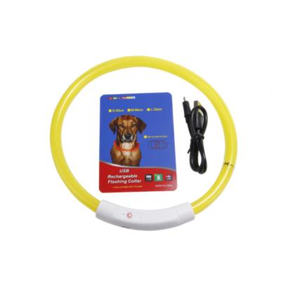 China Plastic + Hot Selling Led Charging Teddy Luminous Neck Small And USB Collar Pu Pet Luminous Collar Medium Dogs And Cats for sale