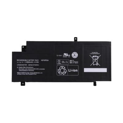 China Laptop Replacement Battery For Sony Vaio SVF15A SVF15A1ACXB SVF15A1BCXS Fit 15 14 Touch 11.1V 41WH VGP-BPL34 VGP-BPS34 Laptop Battery for sale