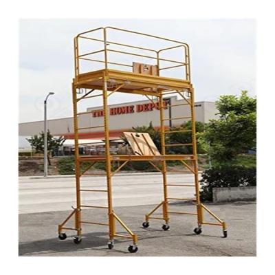 China Modern Pre Galvanized Steel Q235 Ladder H Metalicos Movable Mobile Frame Scaffolding for sale