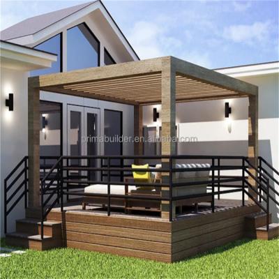 China Easily Assembled Electric Opening Roof Sun Awning Pergolas Garden Aluminum Pergola Kits for sale