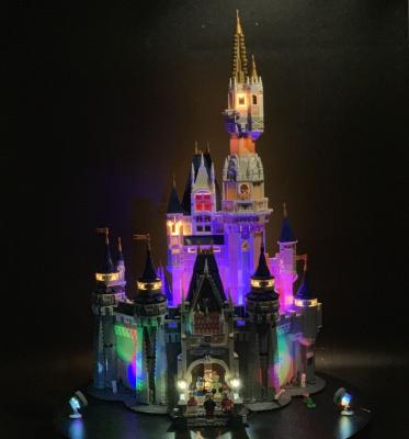 China Toy Only Electronic Lights No Blocks LED Light Legoed Set 71040 Princess Castle Girl Christmas Gift Educational Building Blocks Bricks for sale