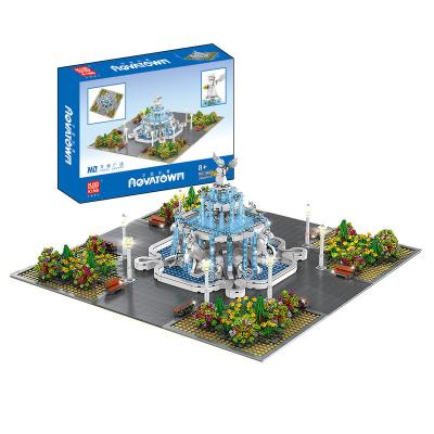 China Toy Wholesale MOLD KING 16003 MOC Electronic Building Sets Angel Square Model Building Blocks Bricks Kids Toys Gifts Legoed Streetview for sale