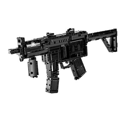 China KING 14001 Building Blocks Building Toy Wholesale MOLD Bricks Kids Educational Legoed Gifts Motorized Block Gun MP5 Submachine Gun Model for sale