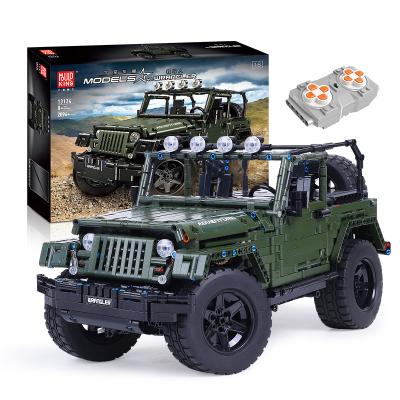 China Toy Wholesale DIY MOC RC Electronic High-tech Adventure Vehicle Model Building Block Bricks Legoed Technic Off-Road Car MOLD KING 13124 for sale