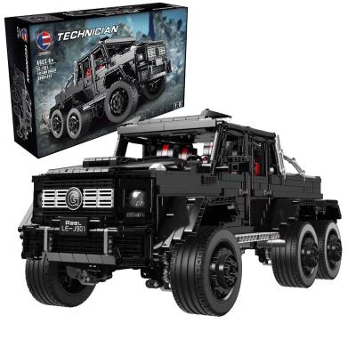 China DIY TOY Wholesale 1:8 3300PCS 6X6 SUV Car Vehicle Model Building Blocks Bricks MOC Legoed Technic Off-Road Car LE-J901 for sale