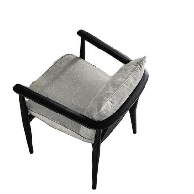 China (Other)New Adjustable Frame Chinese Solid Wood Casual Style Upholstered Fabric Upholstered Dining Chair for sale