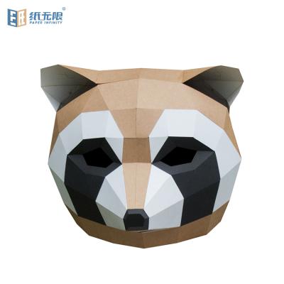 China Best Seller Handmade Chef Molds Paper-Craft Kit Party Masks , Cheap 3D Paper Mask for sale