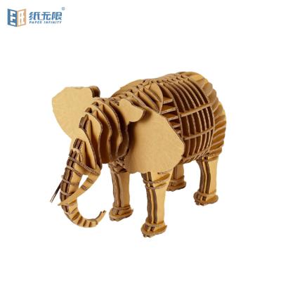 China DIY intelligence practice latest design customized educational 3D paper jigsaw puzzle toys for kids for sale