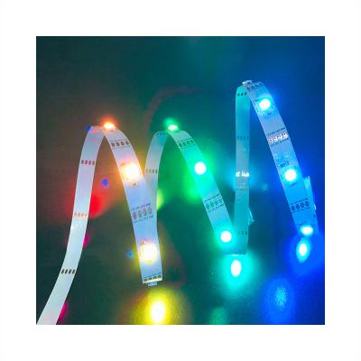 China Manufacturer Small Quantity Programable 5050 RGB IC Indoor Outdoor Integrated Breakthrough Led Single Pixel Control Dreamy Flexible Strip Light for sale