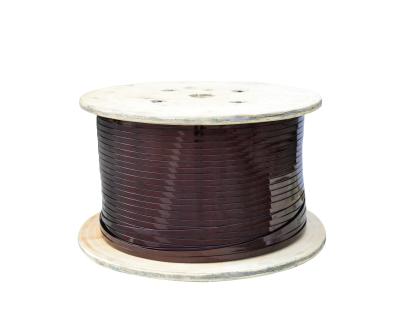 China Heating Model QZYLB-2/180C 200C enameled rectangular aluminum wire, square wire, enamel flat aluminum wire for transformer coil winding for sale