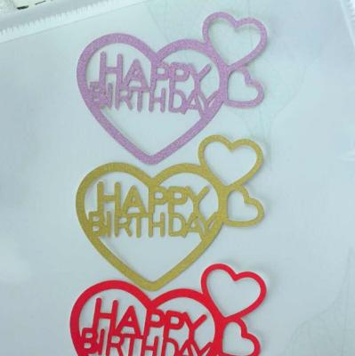 China Disposable Big Love Heart Shaped Cake Wafer Baking Private Home Cake Decoration Bread Insert for sale