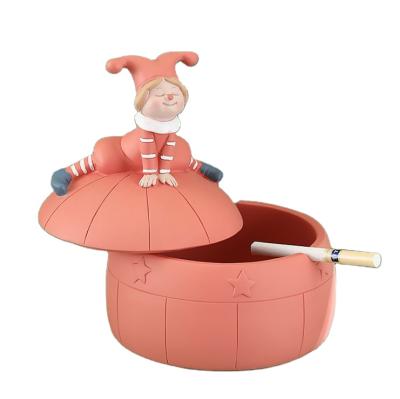 China Multifunctional Clown Series Playful And Beautiful European Ashtrays From China for sale