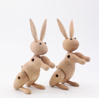 China China Rabbit Gift High End Crafts Nordic Solid Wood Wooden Craft for sale