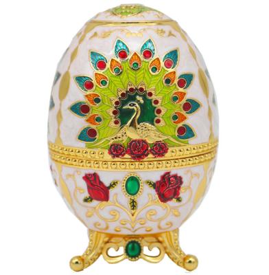 China India European Creative Egg Shaped Metal Toothpick Box Pressing Craft for sale