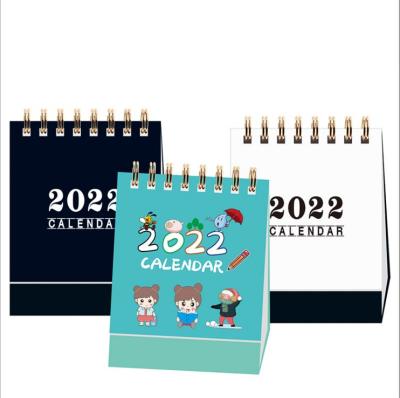 China Creative Portable Work Notepad Table Calendar 2022 Mini Calendar English Mini Calendar Desktop Calendar for sale