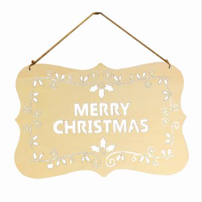 China Creative Wooden Christmas Eve Wooden Listed Tree Alphabet Christmas Messages Table Decorative Crafts Christmas Ornaments for sale