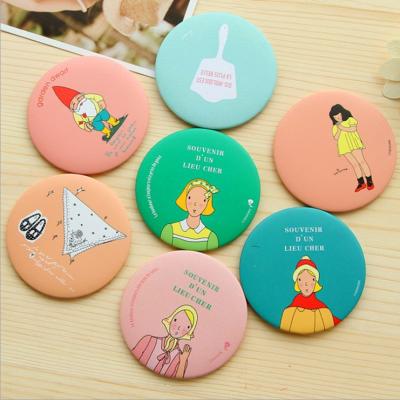 China Hot Selling Decorative Portable Mirror Korean Version Of Beautiful Affordable Mini Makeup Mirror for sale