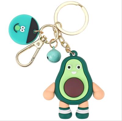 China Arts and Crafts Korean Avocado Family Fashion Orange Doll Pendant Bel Cis Fruit Key Lemon Fruit Key Chain for sale