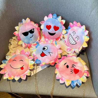 China Autumn and winter new children's bag sunflower shape parent-child bag waterproof cross-bag cartoon oblique bag for sale