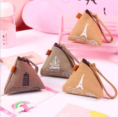 China Zongzi creative beautiful canvas Korean daily change wallet retro to receive packets of coins change wallet for sale