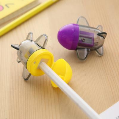 China Creative Lovely Chick Japanese-style Pencil Sharpener Rocket Shaped Student Learning Supplies Stationery Pencil Sharpener for sale