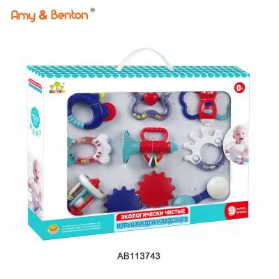 China Toy New Item Educational Toy Baby Musical Rattle Set For Toddlers Baby Rattle Set 9 Pcs Toddler Toys For Children for sale