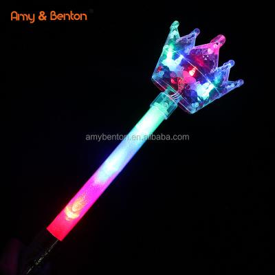 China NEW ! 2022 Luminous Event Party Birthday Party Toys Glowing Flash Crown Magic Wand Girls LED Light Up Toys For Sale for sale