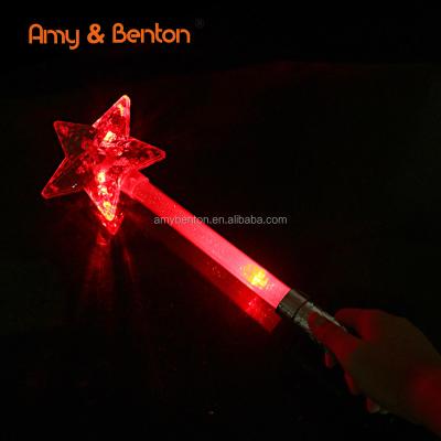 China NEW ! Most Popular Led Star Magic Wand Light Up Toys LED Glowing Star Stick Magic Wand Flashing Light Toys For Gifts for sale