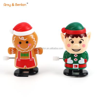 China Wind Up New Creative Toys Children's Christmas Wind Toys Cogs Gingerbread Man Stocking Stuffers Gifts For Children for sale