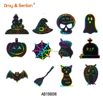 China Education Toys New Education Toys Halloween Toys Scratch Art Set Kid Scratch Art Scratch Board For Children for sale