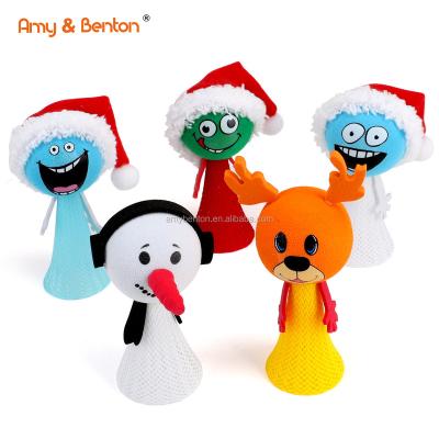 China Christmas Gift Set Toy 2022 Jumping Popping Sound Spring Toy Cute Christmas Party Toys Gift For Kids Xmas for sale