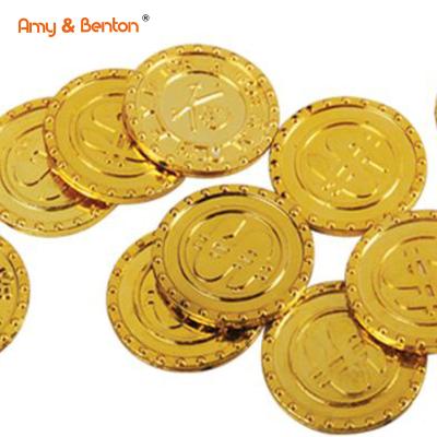 China Wholesale Kids Toy Plastic Pirate Gold Coins Wholesale Kids Toy Plastic Pirate Gold Coins pirate party toys with good price for sale