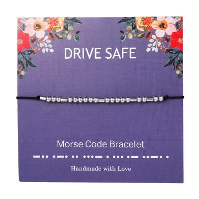 China FASHIONABLE Personal Morse Code Bracelet Zooying Customization Handmade Morse Code Bracelet for sale