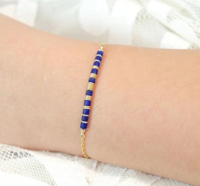 China Zooying Lapis Lazuli FASHIONABLE Delicate Tasty Gemstone Bracelet Royal Blue Natural Lazulite Bracelet for sale