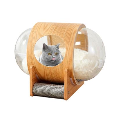 China Breeding Cove Nest Bed Breeding Cove Space Capsule House Shaped Breathable Tipy Good Price New Design Partly Enclosed Shaped Furniture For Cat Easy Dog for sale