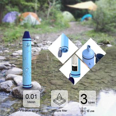 China Convenient Outdoor Ultrafiltration Water Filter Straw with 0.01 Micron Filtration for Outdoor Portable Water Filter for sale