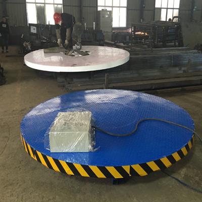 China Garment shops support various customized electro-hydraulic lifting platform, rotating platform, cabin automatic rotating platform for sale