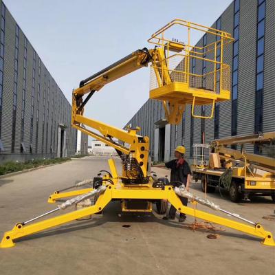 China Hotels With Power 10m-45m Electric Stack Diesel Power Aerial Work Platform Towable Articulated Boom Lift for sale