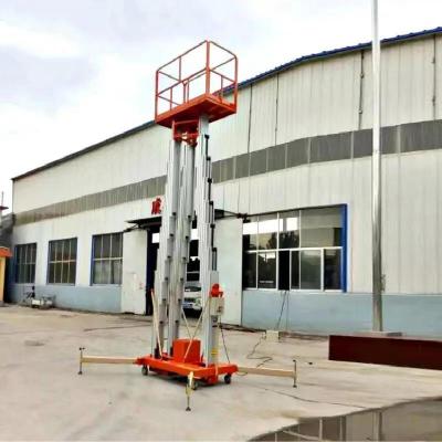 China Hydraulic Lifting Small Single Platform Double Column Column Lift Hotels Aluminum Alloy Lift for sale