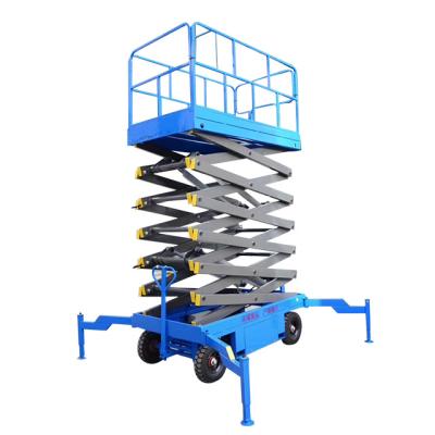 China Hotels Hydraulic Lift Aerial Work Vehicle Street Light Monitoring Maintenance Lift Scissor Lift Platform for sale