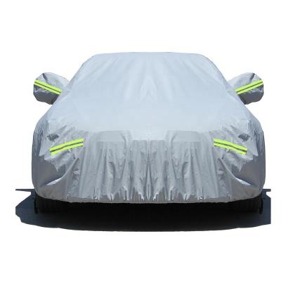 China Waterproof Custom Fit Spandex Inflatable Hail Proof Folding Universal Car Cover for sale