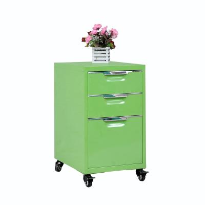 China Firmness 3 Drawer Filing Cabinet Bedroom Furniture Storage Cabinet Equipment School Locker Metal Steel Cabinet for sale