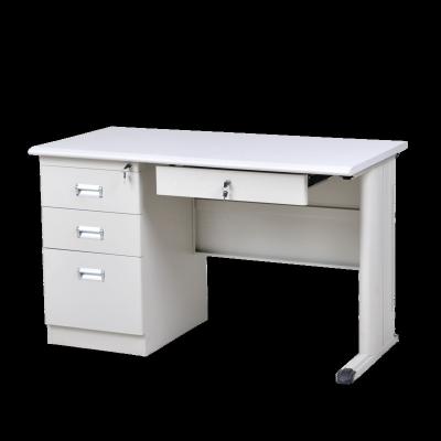 China Other office steel tables metal school furniture modern computer design other office furniture steel table with drawer desk for sale