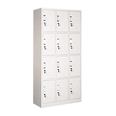 China 12 Doors Steel Cabinet Hotel Staff Restaurant Furniture Office Locker Metal Modern Metal Wardrobe Locker Storage for sale