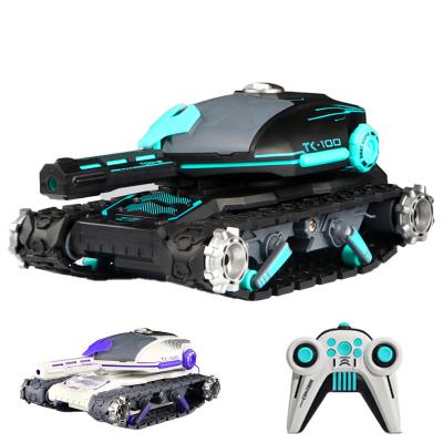 China Fire Gel Balls Kids Toys 2022 No Bomb Multiplayer Battle Water Interference 2.4G Electric Functional Radio Control Fire Halftrack Tank for sale