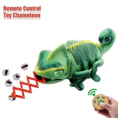 China Predator Mode Witness Animals Lizard Pet Toy Remote Control Electronic Model RC Smart Robot Educational Radio Chameleon For Kids for sale