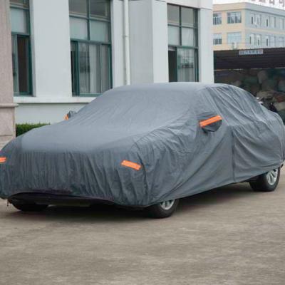 China Waterproof 250G PVC With Cotton Material Waterproof Outdoor Use Car Cover for sale