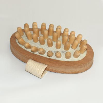 China Striping of stratum corneum,dry skin dody brush,SPA bath shower Massager, natural wooden body care tool,eliminate tiredness en venta