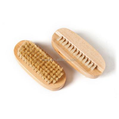 China Creative design soft bristle finger care nail wooden washbrush,gentle&deep hand clean scrubber,finger exfoliate skin wood tool en venta