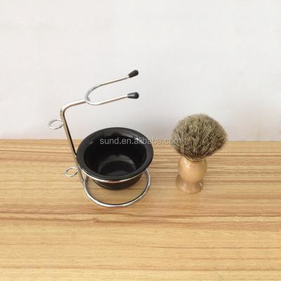 China Classic Shaving Kit With Pure badger Beard Shaving Brush & soap Bowl, 3 Pcs/3 in 1 clean-shaven set for salon barber supplies for sale